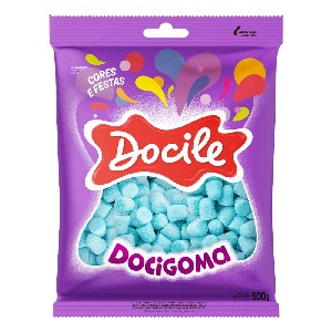Mostrar detalhes de Bala de Goma Docigoma Azul 500g - DOCILE Imagem de Bala de Goma Docigoma Azul 500g - DOCILE